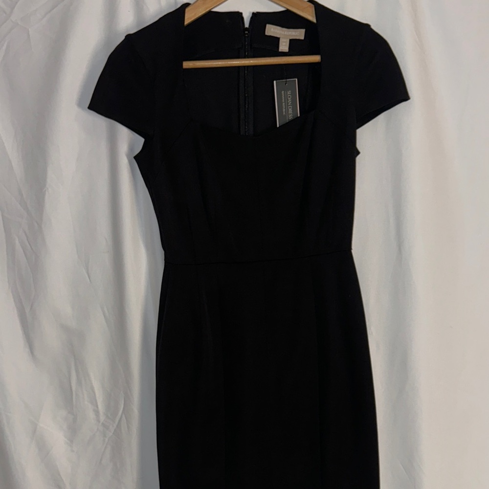 Banana Republic Classic Black Midi Dress